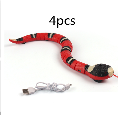 Smart Sensing Interactive Cat Toys Automatic Electronic Snake