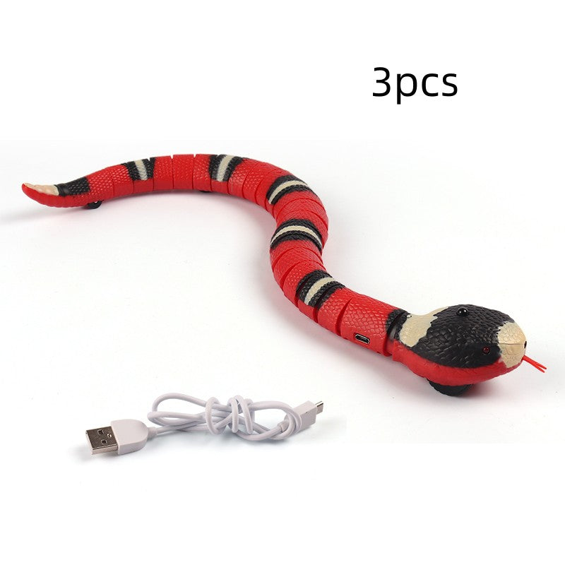 Smart Sensing Interactive Cat Toys Automatic Electronic Snake