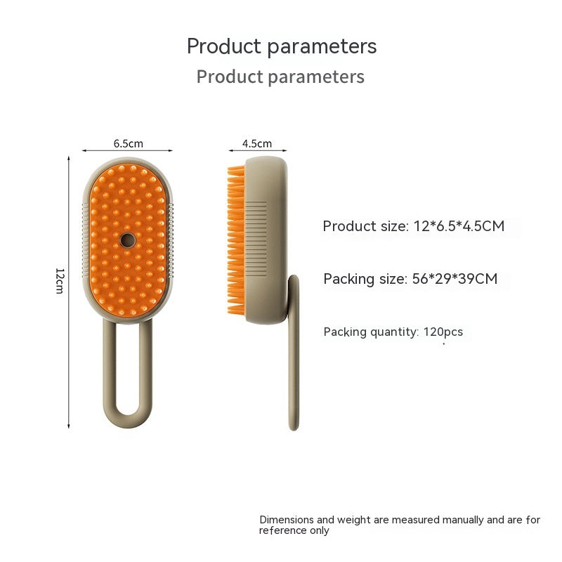 "Effortless Grooming with 3-in-1 Cat Steam Brush!