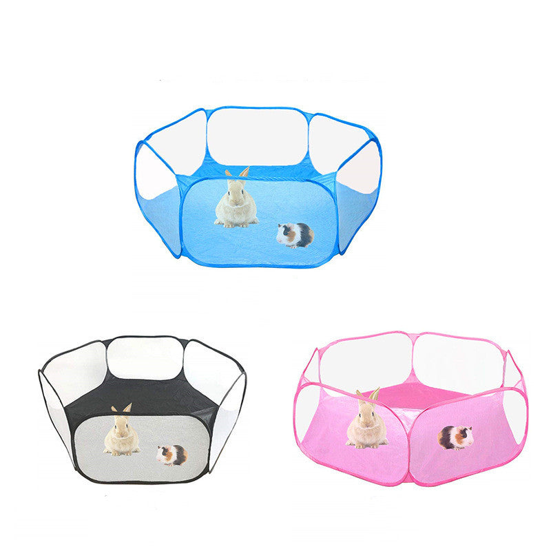 Portable Small Animal Folding Playpen for Outdoor- Indoor Exercise