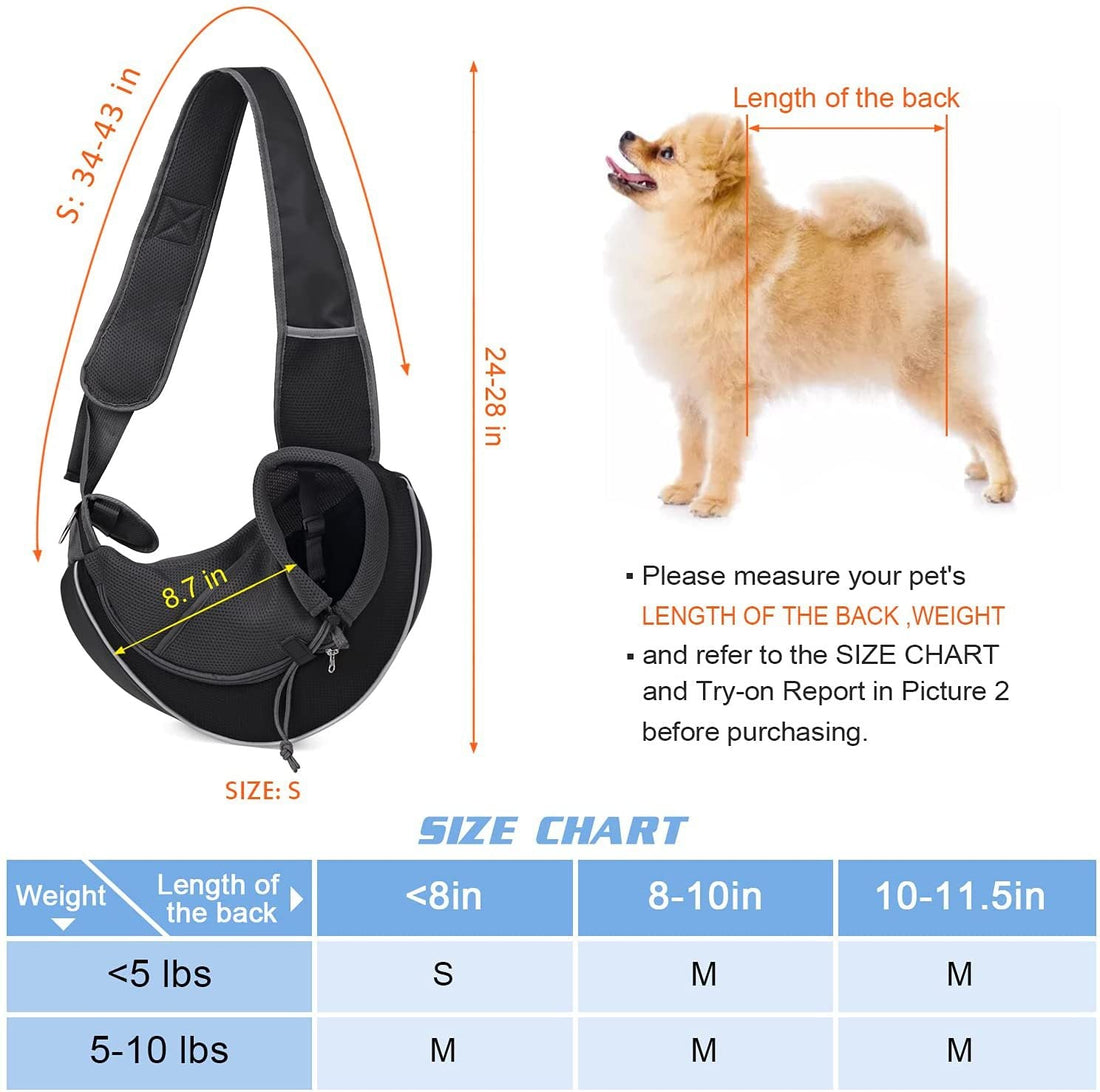 Portable Crossbody Bag for Carrying Dogs and Cats