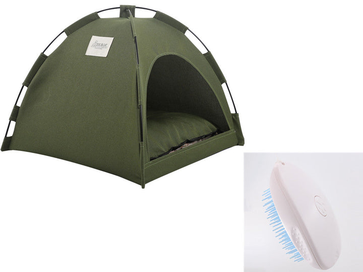 Cat Tent Cooling Mat, Dog House, and Pet Sofa with a Cushion