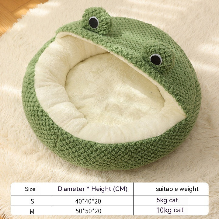 Cozy Retreat for Your Pet: Little Frog Series Warm Plush Mat