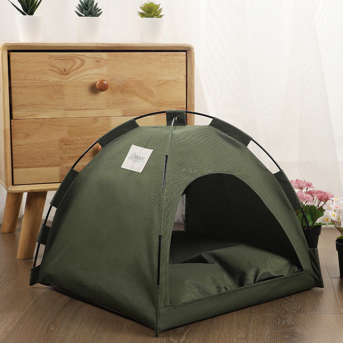 Cat Tent Cooling Mat, Dog House, and Pet Sofa with a Cushion
