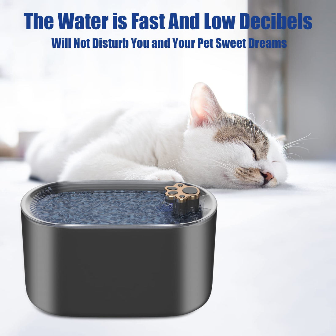 3L Cat Water Fountain Filter with Automatic Drinker