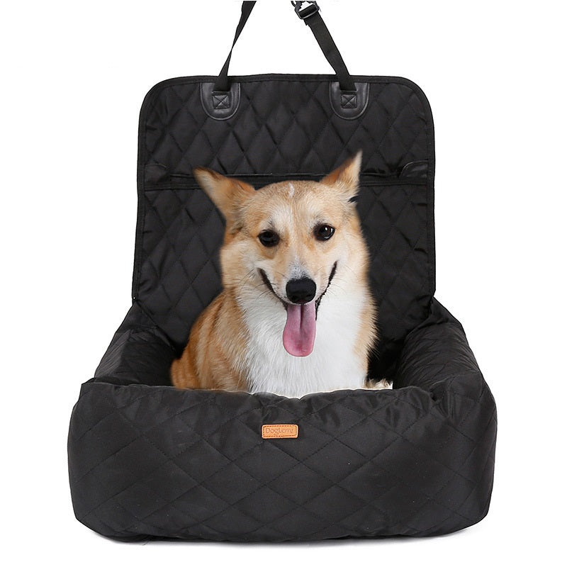 2-In-1 Pet Dog Carrier with Folding Car Seat Thickened Pad