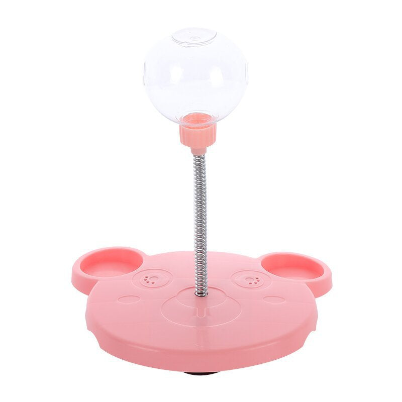 "Cat & Dog Toy & Leaking Food Ball: Self-Playing Tumbler for Funny Swing, Puzzle Training, and Dispenser Bowl."